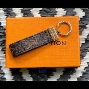 Louis Vuitton Monogrammed Dragonne Key Holder (M65221)